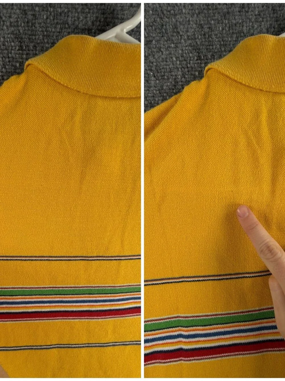 Polo Ralph Lauren Boys Polo Striped Yellow Green Blue Pony Logo Large 14/16